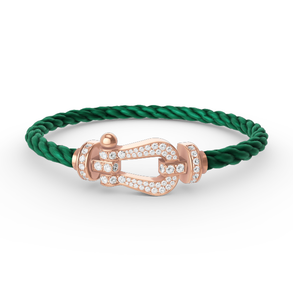 [Radiant Gem]¯FORCE LARGE HORSESHOE FULL DIAMOND BRACELET ROSE GOLD