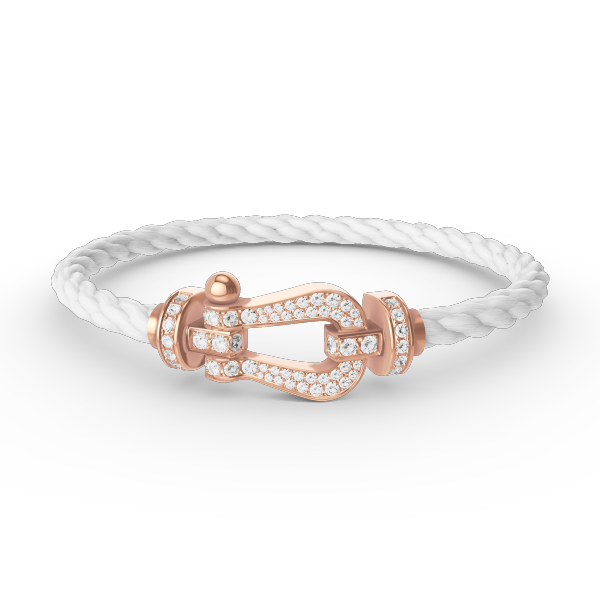 [Radiant Gem]¯FORCE LARGE HORSESHOE FULL DIAMOND BRACELET ROSE GOLD