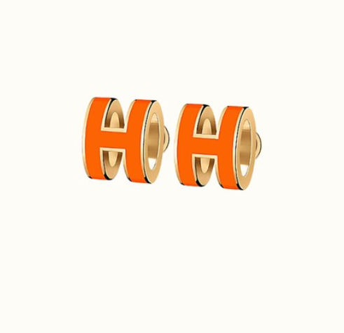 [Radiant Gem]¯MINI POP H EARRINGS ORANGE