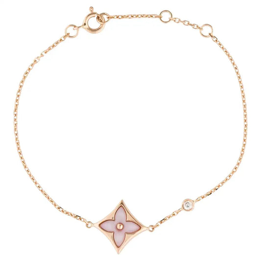 [Radiant Gem]¯STAR 1 DIAMOND PINK GOLD BRACELET