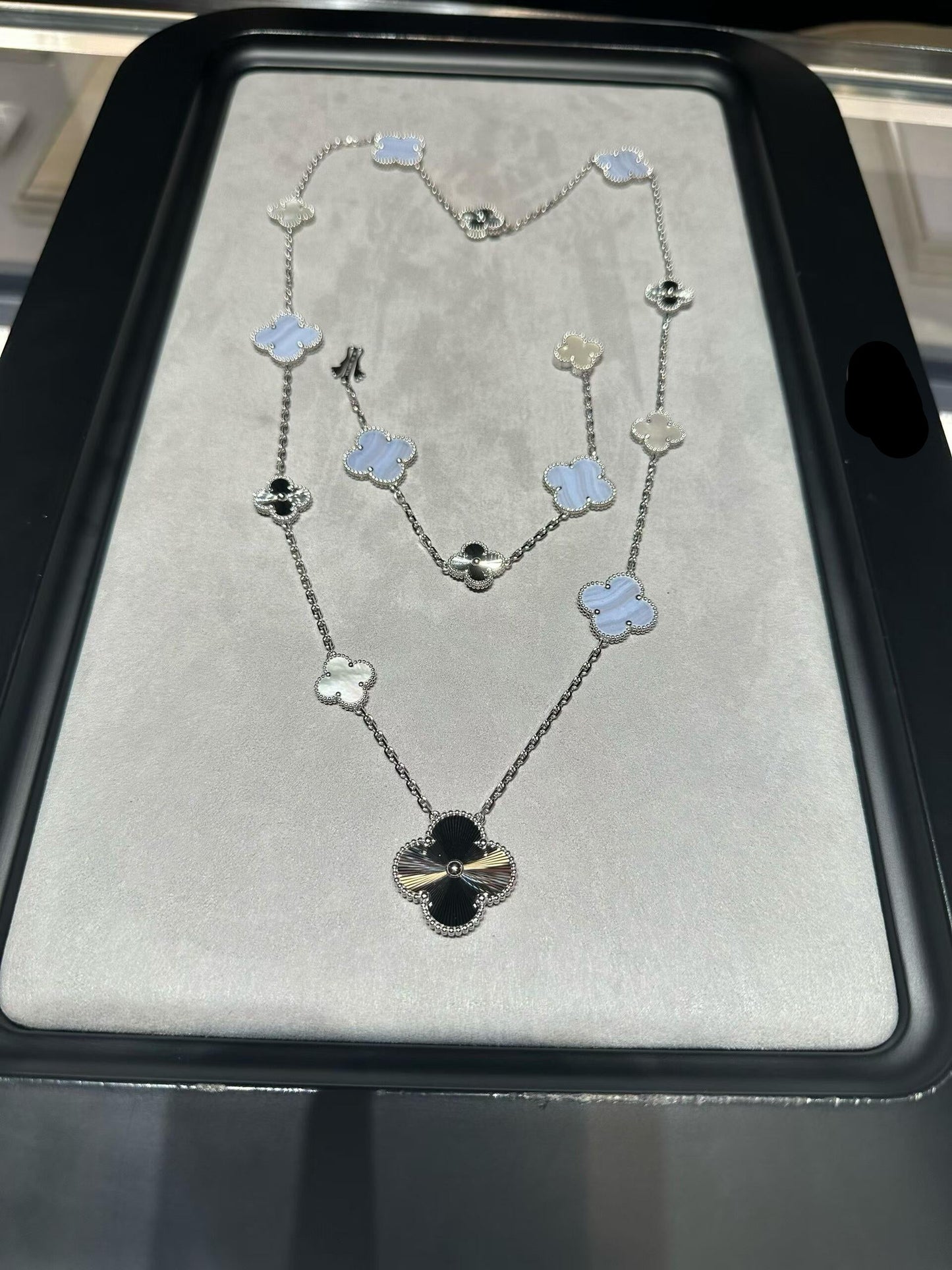 [[Radiant Gem]¯] 25 NEW CLOVER 15 MOTIFS PURPLE CHALCEDONY