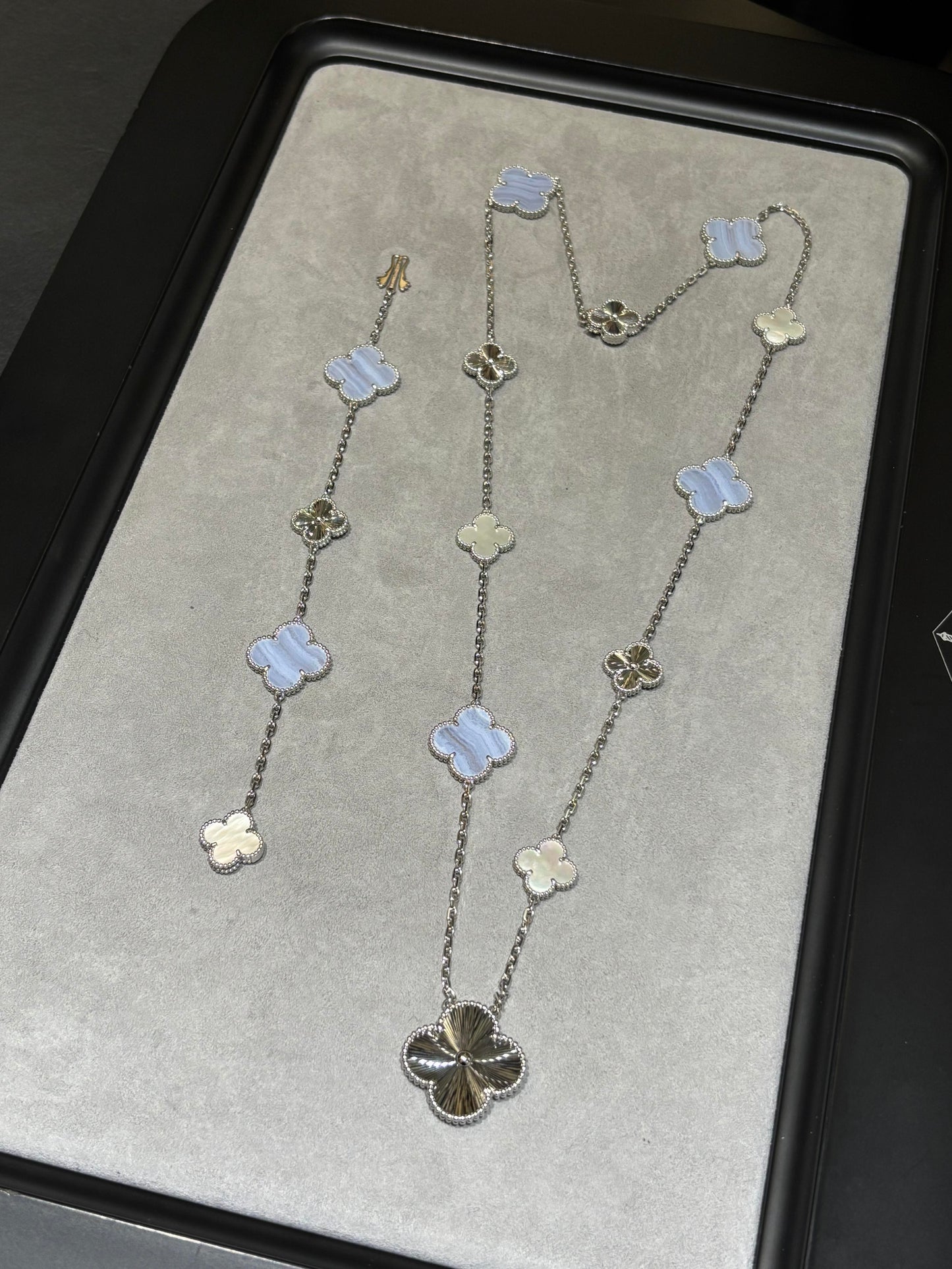 [[Radiant Gem]¯] 25 NEW CLOVER 15 MOTIFS PURPLE CHALCEDONY