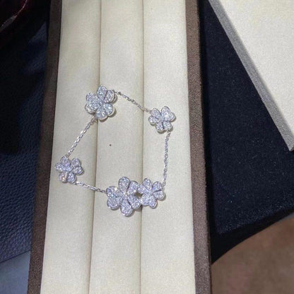[Radiant Gem]¯FRIVOLE SILVER 5 FLOWERS BRACELET