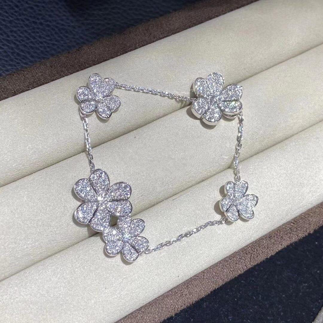 [Radiant Gem]¯FRIVOLE SILVER 5 FLOWERS BRACELET
