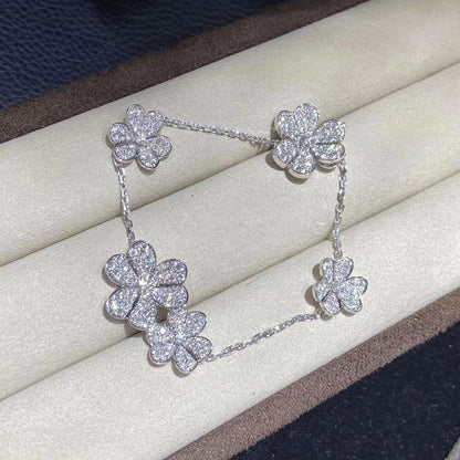 [Radiant Gem]¯FRIVOLE SILVER 5 FLOWERS BRACELET