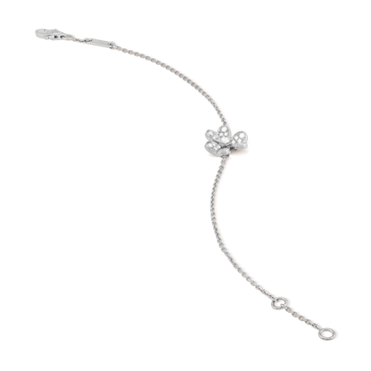 [Radiant Gem]¯FRIVOLE SILVER FLOWER DIAMOND BRACELET