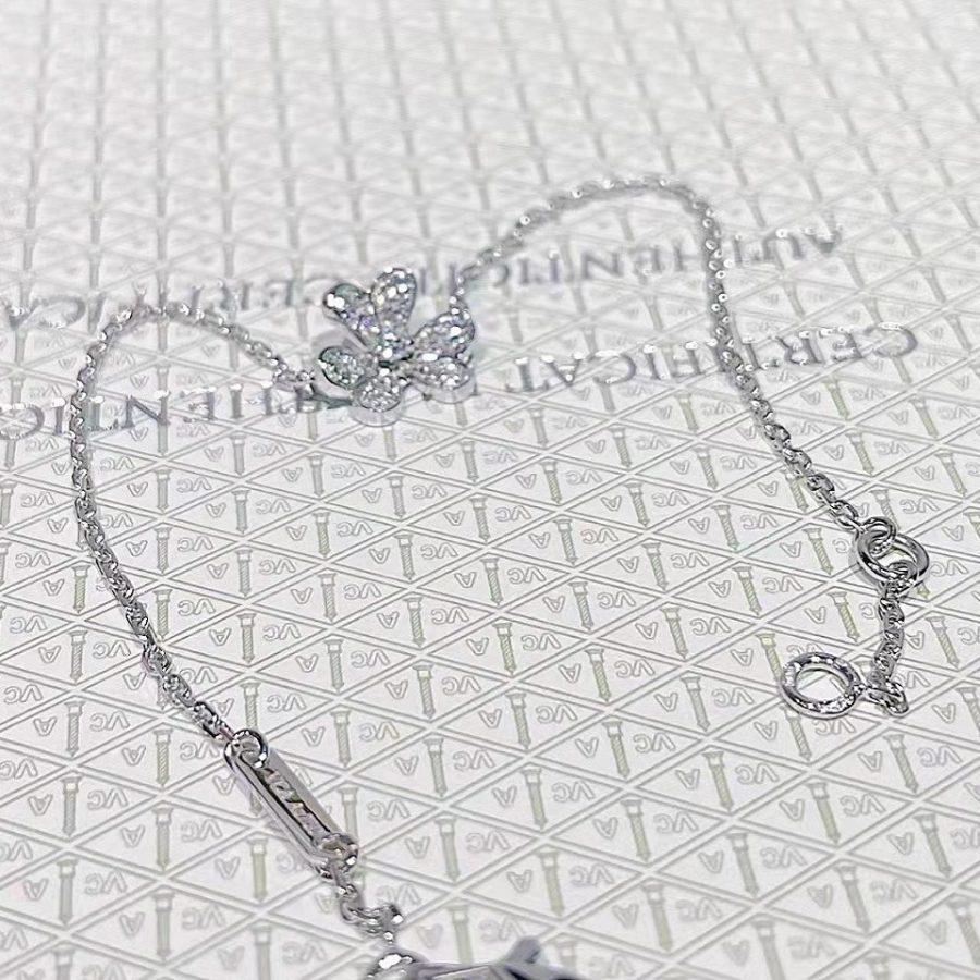 [Radiant Gem]¯FRIVOLE SILVER FLOWER DIAMOND BRACELET