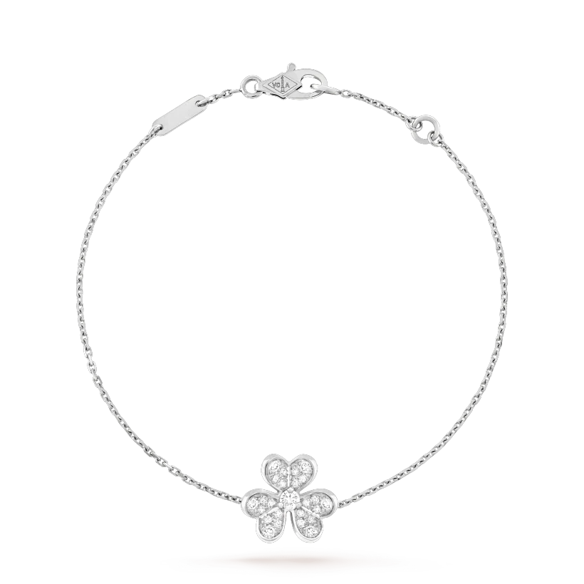 [Radiant Gem]¯FRIVOLE SILVER FLOWER DIAMOND BRACELET