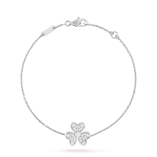 [Radiant Gem]¯FRIVOLE SILVER FLOWER DIAMOND BRACELET