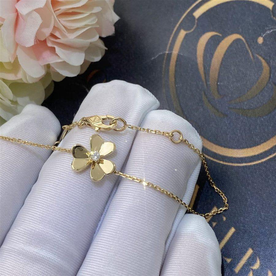 [Radiant Gem]¯FRIVOLE GOLD FLOWER BRACELET