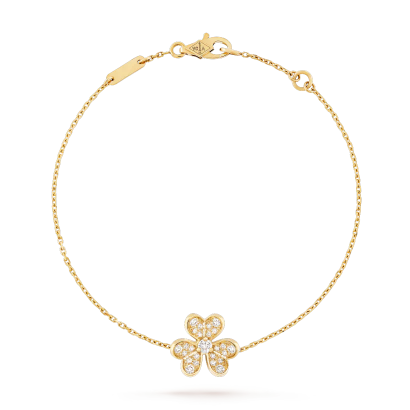 [Radiant Gem]¯FRIVOLE GOLD FLOWER DIAMOND BRACELET