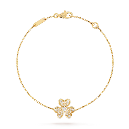 [Radiant Gem]¯FRIVOLE GOLD FLOWER DIAMOND BRACELET