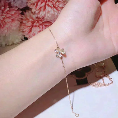 [Radiant Gem]¯FRIVOLE GOLD FLOWER DIAMOND BRACELET