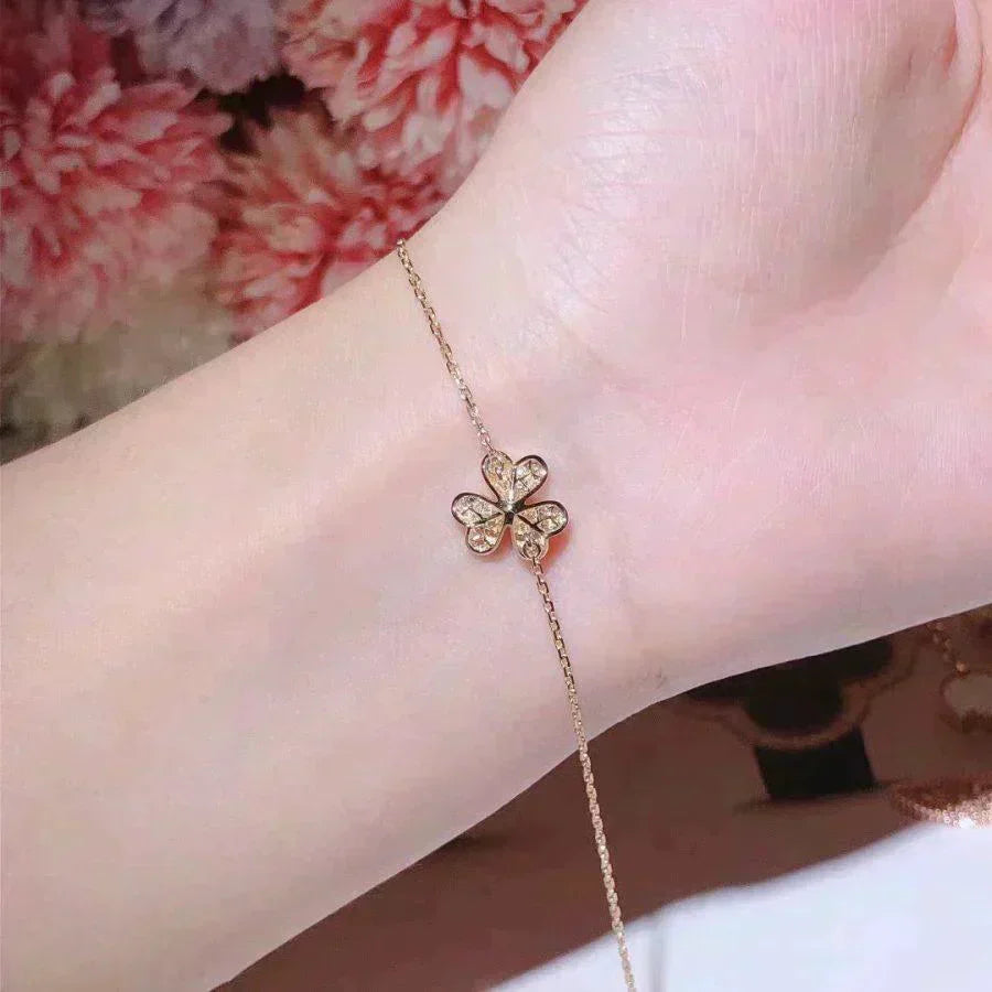[Radiant Gem]¯FRIVOLE GOLD FLOWER DIAMOND BRACELET