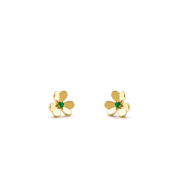 [Radiant Gem]¯FRIVOLE  FLOWER MALACHITE EARRINGS