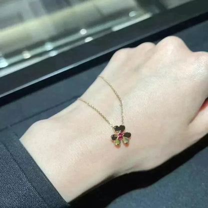[Radiant Gem]¯FRIVOLE GOLD FLOWER NECKLACE