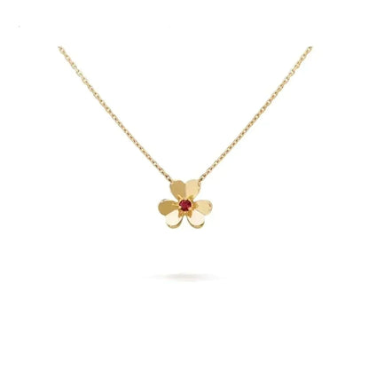 [Radiant Gem]¯FRIVOLE GOLD FLOWER NECKLACE