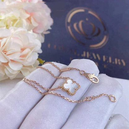 [Radiant Gem]¯CLOVER WHITE MOP SINGLE FLOWER BRACELET