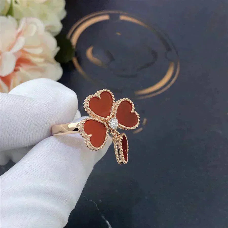 [Radiant Gem]¯SWEET CLOVER CARNELIAN RING