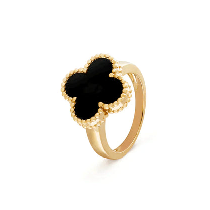 [Radiant Gem]¯CLOVER ONYX RING