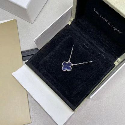 [Radiant Gem]¯CLOVER 15MM PIETERSITE NECKLACE SILVER