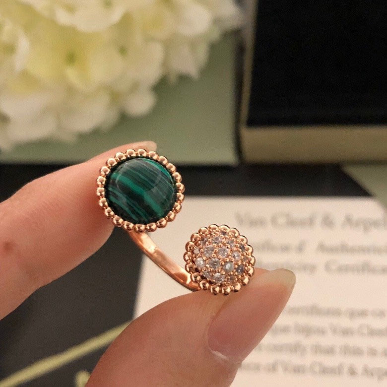 [Radiant Gem]¯PERLEE COULEURS DIAMOND ROSE GOLD BETWEEN THE FINGER RING