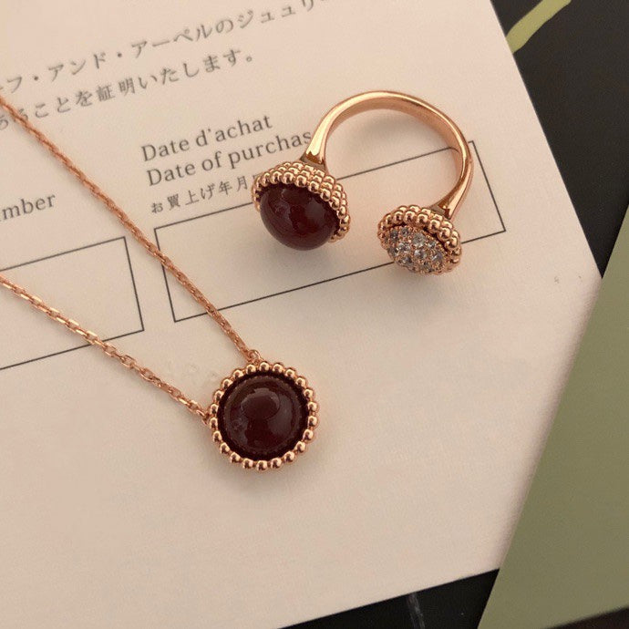 [Radiant Gem]¯PERLEE COULEURS DIAMOND ROSE GOLD BETWEEN THE FINGER RING