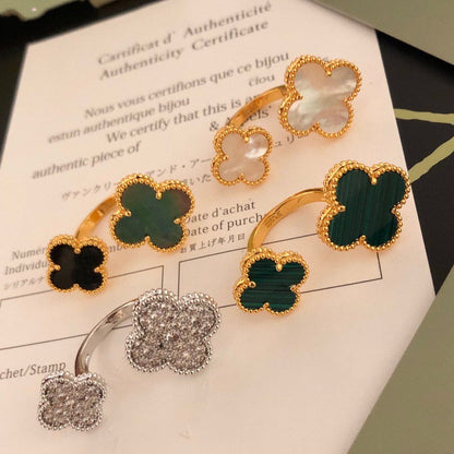 [Radiant Gem]¯CLOVER BETWEEN THE FINGER RING
