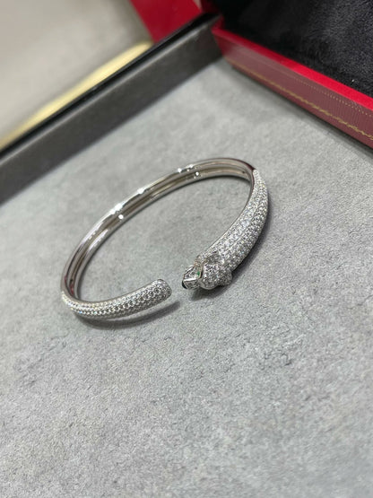 [Radiant Gem]¯PANTHERE FULL DIAMOND OPEN BRACELET