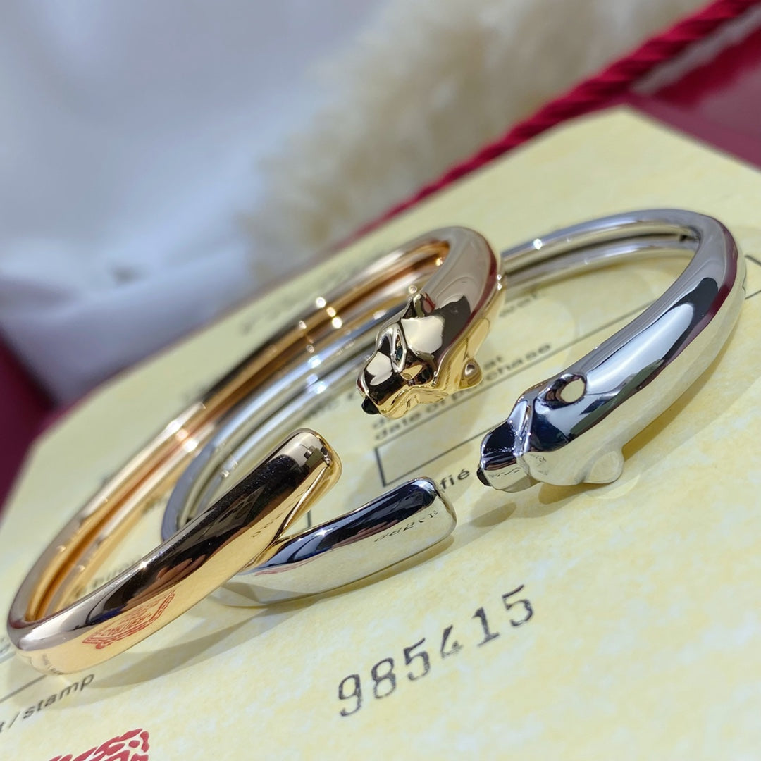 [Radiant Gem]¯PANTHERE SILVER OPEN BRACELET