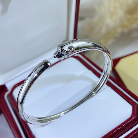[Radiant Gem]¯PANTHERE SILVER OPEN BRACELET