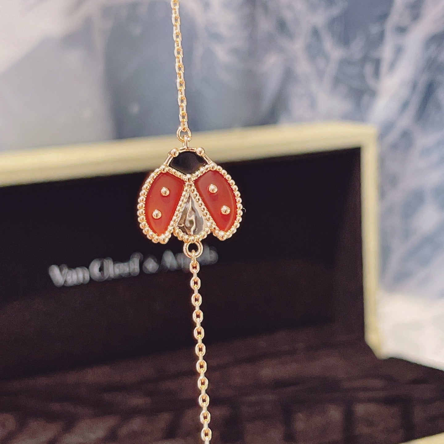 [Radiant Gem]¯LUCKY SPRING 1 MOTIF PINK GOLD BRACELET
