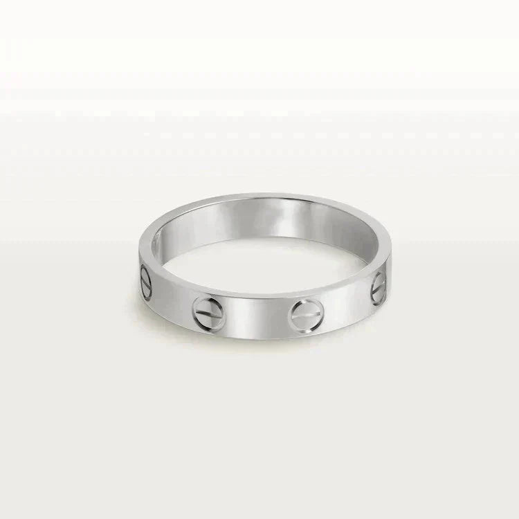 [Radiant Gem]¯LOVE RING 4MM 1 DIAMOND SILVER