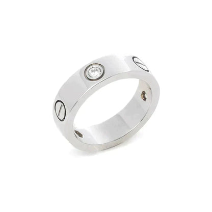 [Radiant Gem]¯LOVE RING 5.5MM 3 DIAMONDS SILVER
