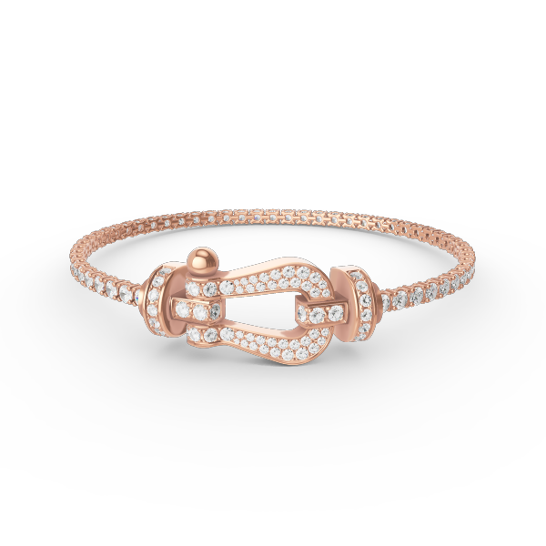 [Radiant Gem]¯FORCE  LARGE HORSESHOE FULL DIAMOND TENNIS BRACELET