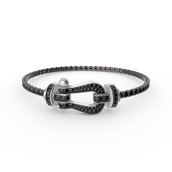 [Radiant Gem]¯FORCE  LARGE HORSESHOE FULL DIAMOND TENNIS BRACELET