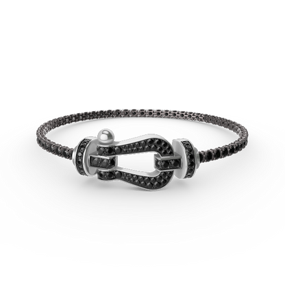 [Radiant Gem]¯FORCE  LARGE HORSESHOE FULL DIAMOND TENNIS BRACELET